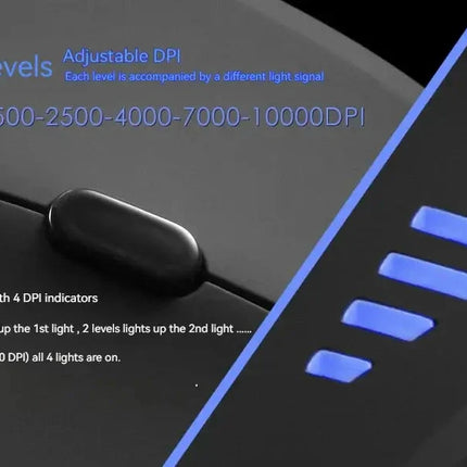 C-18 Vertical Gaming Mouse 10000 DPI Programmable 11 Buttons USB Wired RGB Optical Remote Mouse Gamer Mice For Laptop PC