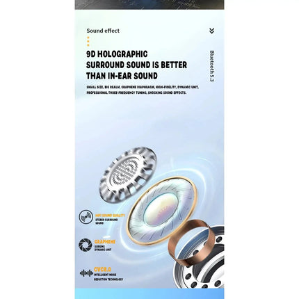 Ultra Open Ear Earbuds - Ergonomic Clip-On Earbuds, Small Bone Conduction Over-The-Ear Headphones with Waterproof Design, Perfec