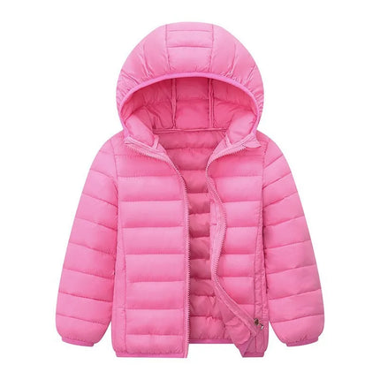 Kids Boy Lightweight Down Jacket Autumn Winter Coats Children Girl Warm Hooded Outerwear Teen Casual Cotton Clothes 6-14 Years