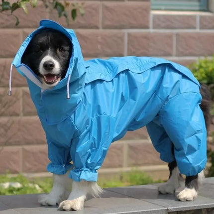 waterproof dog raincoat jumpsuit