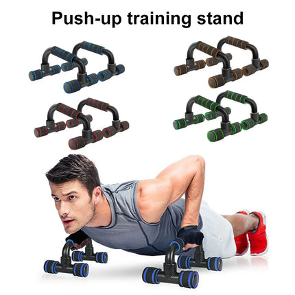 Non-Slip Push Up H-Shaped Support Bar Stand Home Fitness Power Rack Gym Handles Pushup Bars Exercise Arm Chest Muscle Training