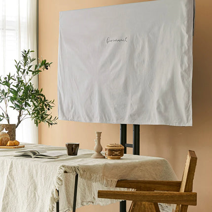100% cotton TV dust cover LCD high-end TV cover dustproof cloth for 55 inches, 65 inches, 43 inches,75 inches