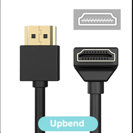 90 Degree HDMI 2.0 Cable - Graphene Enhanced for Space-Saving Installations | 8K, 3D & High Refresh Rate Aux Cable  Hdmi Cable