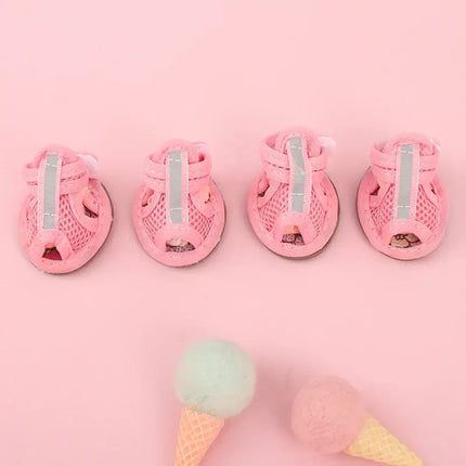 non-slip summer dog shoes for small breeds