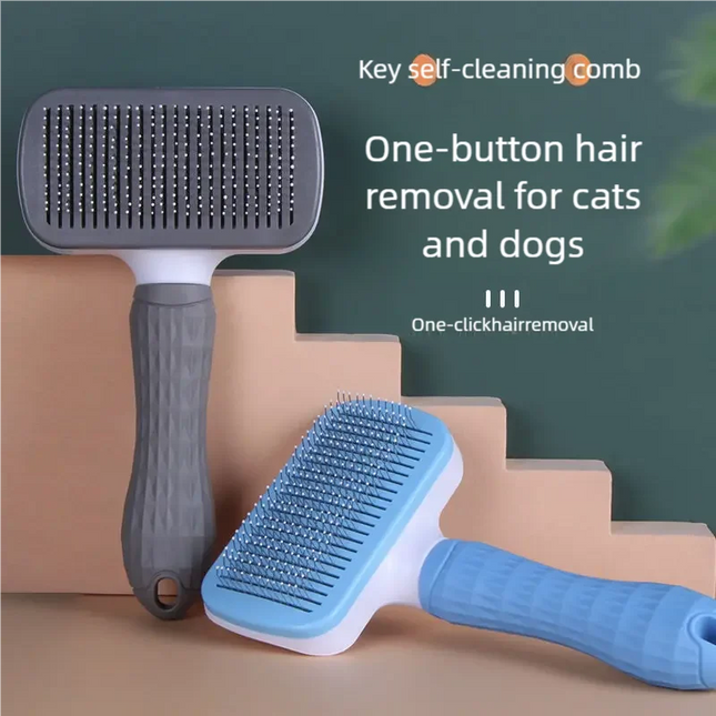 Pet Dog Hair Brush Cat Comb Grooming And Care Cat Brush Stainless Steel Comb For Long Hair Dogs Cleaning Pets Dogs Accessories