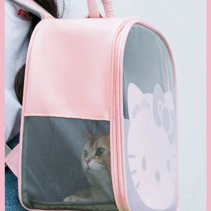 Pet Carrier Backpack with Window Transport Carrying Breathable Travel Bag Dog Space Capsule Cat Carrier