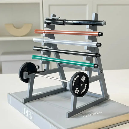 Creative Barbell Pen Holder Fitness Themed Fitness Pen Holder Perfect Gift for Fitness Enthusiasts Weightlifters