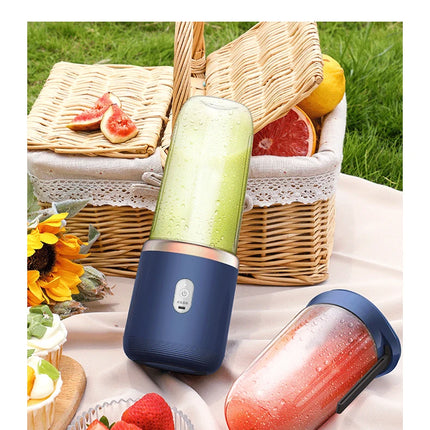 Portable Juicer Cup Smoothie Blender 6 Blade Blender Bottle  Household Fruit Juicer Cup USB Rechargeable Juicer Kitchen Tool