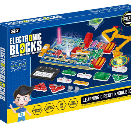 ANU New Circuit Electronic Building Block Scientific Experiment Educational Children's Assembled Toys Electronic Exploration 8+