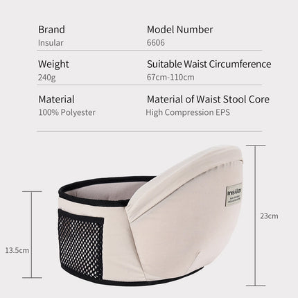 Baby Waist Carrier Baby Sling Multi-functional Kid Carrier Hold Waist Belt Backpack Hipseat Belt Kids Adjustable Infant Hip Seat