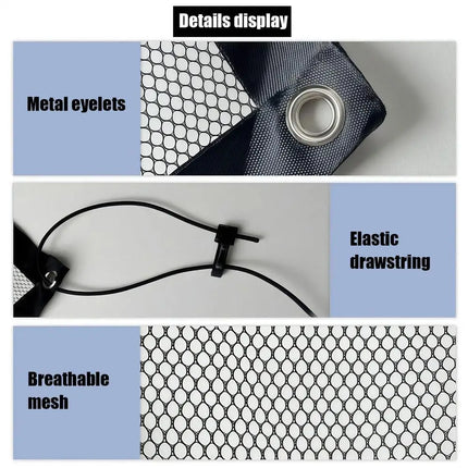 Car Dog Barrier Net Adjustable Pet Safety Divider Between Seat Heavy-Duty Foldable Isolation Net Non-slip Car Accessories For