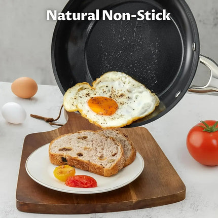 Induction Cookware Set 15-Piece, Pots and Pans Set Non Stick with Ceramic Coating, Induction Pots Set