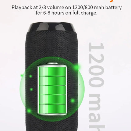 Portable Speaker Wireless  Bluetooth-compatible Subwoofer Outdoor Waterproof Loudspeaker Stereo Surround Support FM RadioTF