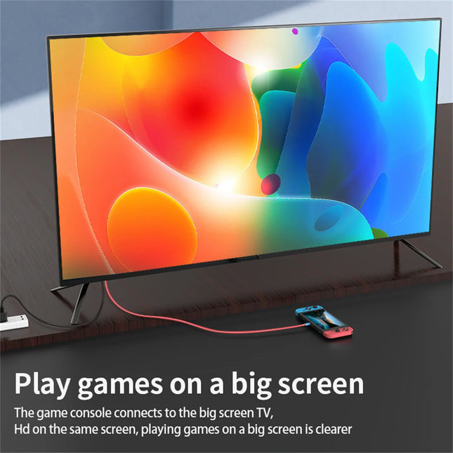 Type C to HDMI Cable for Game HDTV with 4K 1080P 100W PD Charging Compatible with Laptop,Tablet, MobilePhone,SteamDeck