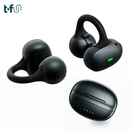 Open Ear Earbuds, Clip-On Earbuds Wireless Bluetooth, Ear Clip Bluetooth Headphones, Lightweight Comfort, Ergonomic Secure Fit