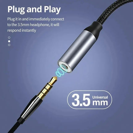 USB-C to 3.5mmAdapter for Samsung S23/S22, Huawei P30, Xiaomi, iPad Pro, iPhone 15,Fast Charge & HiFi Sound, Portable Aux Cable