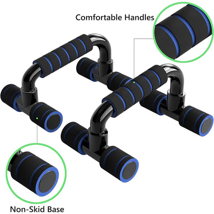 Non-Slip Push Up H-Shaped Support Bar Stand Home Fitness Power Rack Gym Handles Pushup Bars Exercise Arm Chest Muscle Training