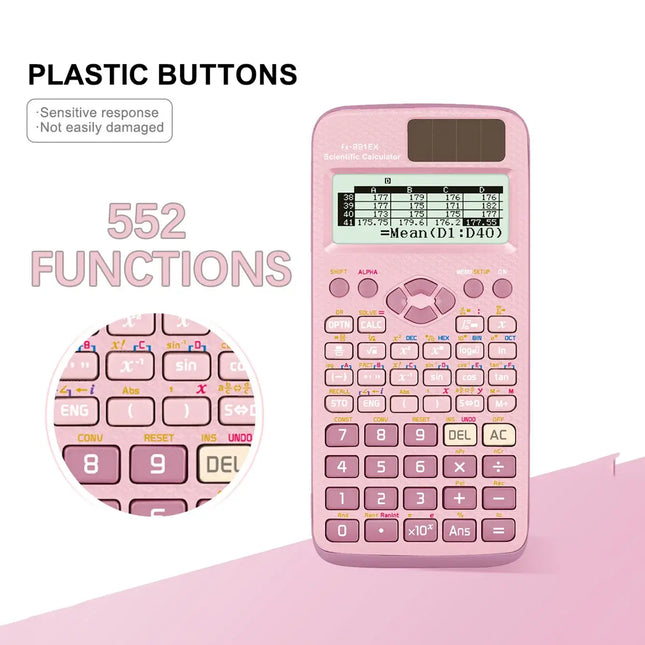 Multifunctional science function calculator-552function Specially designed for student exams, economical packaging，High-End Appe