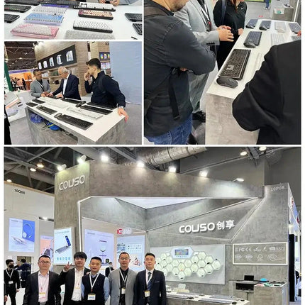 COUSO High Quality Ergonomic Mouse RGB Backlit Dual Mode BT3.0 BT5.0 Computer Bluetooth Rechargeable Wireless Vertical Mouse