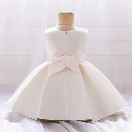 Summer Elegant 1st  Birthday Dress For Baby Girl Clothing Baptism Bow Princess Dresses Party Dress Girls Costume Vestido