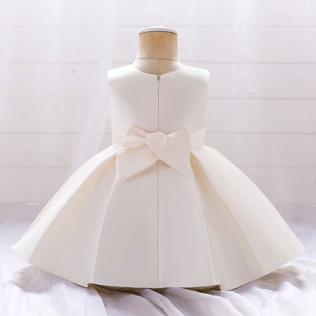 Summer Elegant 1st  Birthday Dress For Baby Girl Clothing Baptism Bow Princess Dresses Party Dress Girls Costume Vestido