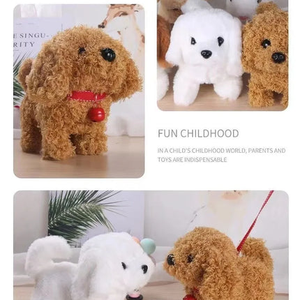 Baby Toy Dogs That Walks and Barks Tail Wagging Plush Interactive Electronic Pets Puppy  Montessori Toys for Girls Toddlers Kids