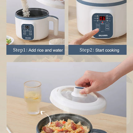1.7L Electric Rice Cooker Single Double Layer 220V Multi Cooker Non-Stick Smart Mechanical MultiCooker Steamed Rice Pot For Home