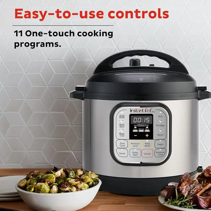 Duo 7-in-1 Mini Electric Pressure Cooker, Slow Rice Cooker, Steamer, Sauté, Yogurt Maker, Warmer & Sterilizer