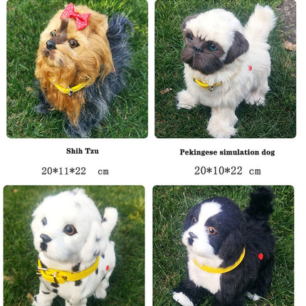 New Simulation Robot Dog Electronic Pet Sound Control Walking Nodding Music Touch Control Robot Animal Pet Children Toy Gifts