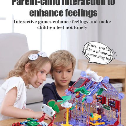 ANU New Circuit Electronic Building Block Scientific Experiment Educational Children's Assembled Toys Electronic Exploration 8+