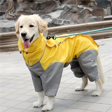 waterproof dog raincoat jumpsuit