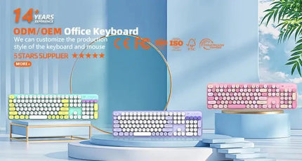 COUSO High Quality Ergonomic Mouse RGB Backlit Dual Mode BT3.0 BT5.0 Computer Bluetooth Rechargeable Wireless Vertical Mouse