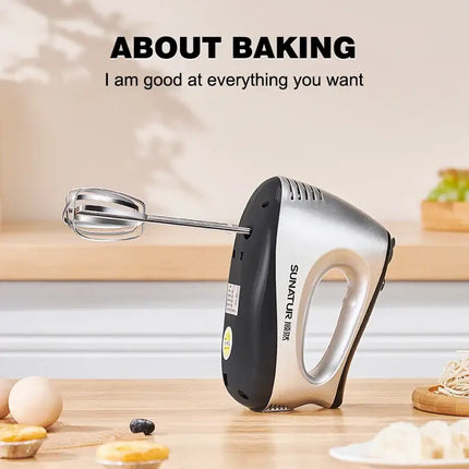 SUNATUR Hand Mixer 110-240V Blender 300W Electric Food Processor 3 in 1 Mixer Kitchen Appliances Machine Mixer for Baking