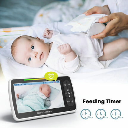 HD video baby monitor with camera and audio