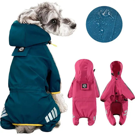 waterproof dog raincoat