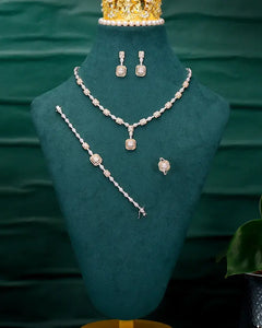 bridal rhinestone jewelry set