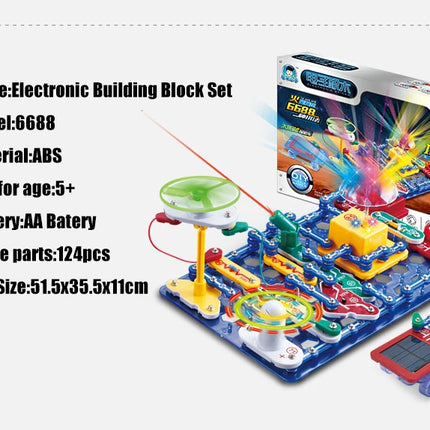 ANU New Circuit Electronic Building Block Scientific Experiment Educational Children's Assembled Toys Electronic Exploration 8+