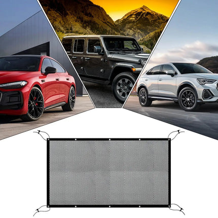 Car Dog Barrier Net Adjustable Pet Safety Divider Between Seat Heavy-Duty Foldable Isolation Net Non-slip Car Accessories For