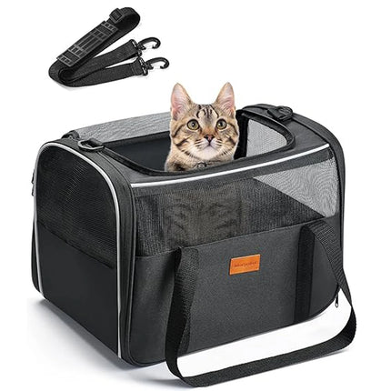 Cat Carrier Soft Portable Pet Carrier for Small Medium Cats Dogs Puppy up to 14lbs Airline Approved Dog Carrier