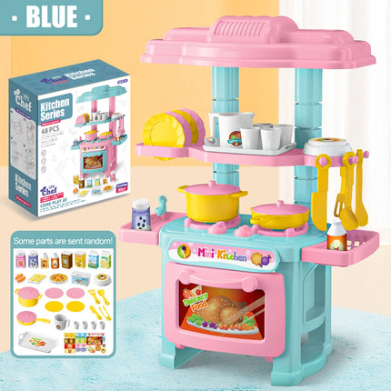 Miniature Kitchen Cooking Set Kid Toys, Food Drink Pop Cans Pretend Play Mini Kitchen Game Accessories Set House Games Gifts