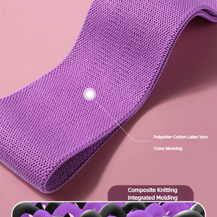 3Pcs Fabric Resistance Hip Booty Bands Glute Thigh Elastic Workout Squat Circle Stretch Fitness Strips Loops Yoga Gym Equipment