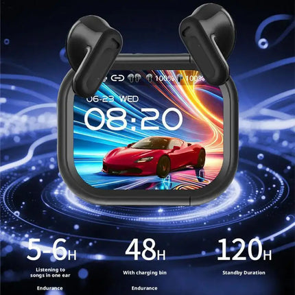 Wireless Bluetooth V6.0 Noise Cancelling Earbuds with Mic