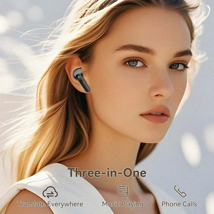 V20 Wireless Translator Earbuds 150-Language Two-way Real-time Translation Instant Voice Translator for Travel Business Learning