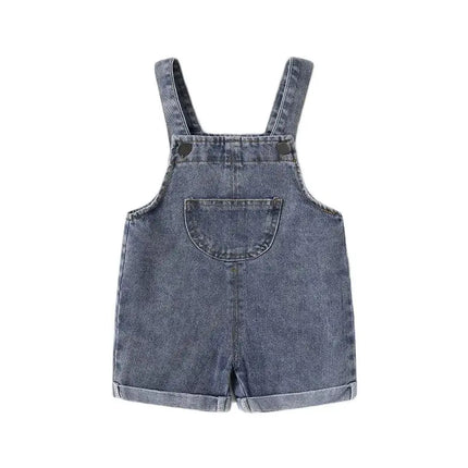 MILANCEL New Arrival Children Clothes Baby Girls Boys Overalls Solid Brief Style Toddler Denim Overol Jumpsuits
