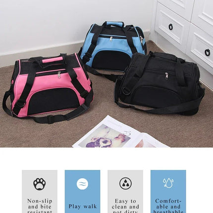 Portable Dog Cat Carrier Bag Pet Puppy Travel Bags Breathable Mesh Small Dog Cat Dogs Outdoor Tent Carrier Outgoing Pets Handbag