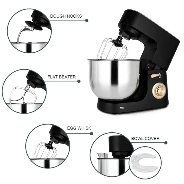 1800W 8L Household Stand Mixer for Cake and Bread Dough