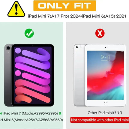For IPad Mini 7 A17 Pro 8.3“ A2995 A2996 2024 Keyboard Case,Detachable Magnetic Keyboard for IPad Mini 6th Gen A2567 A2568 Case