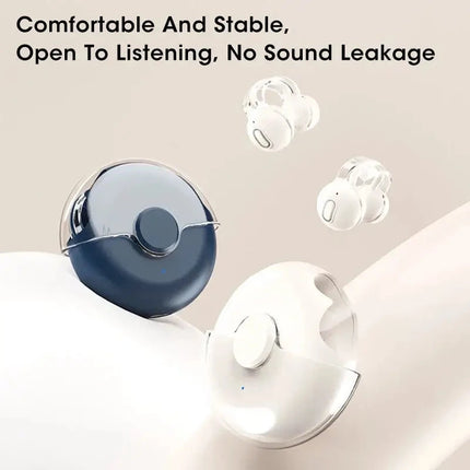 Bluetooth Earbuds True Clip-on Wireless Earphones Noise Cancelling Bluetooth Headsets Earcuffs Handsfree With Mic For Xiaomi ios