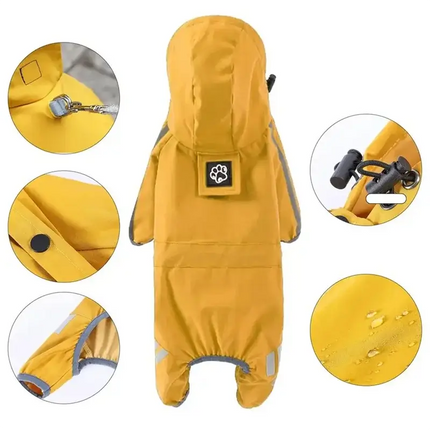 waterproof dog raincoat