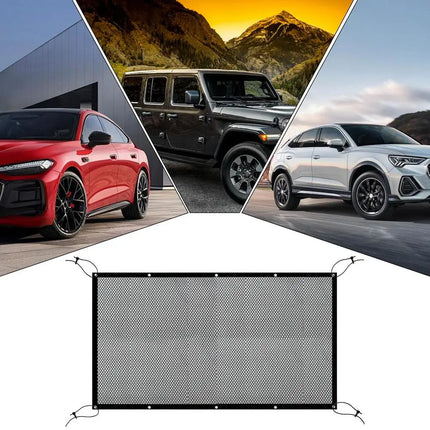 Car Dog Barrier Net Adjustable Pet Safety Divider Between Seat Heavy-Duty Foldable Isolation Net Non-slip Car Accessories For